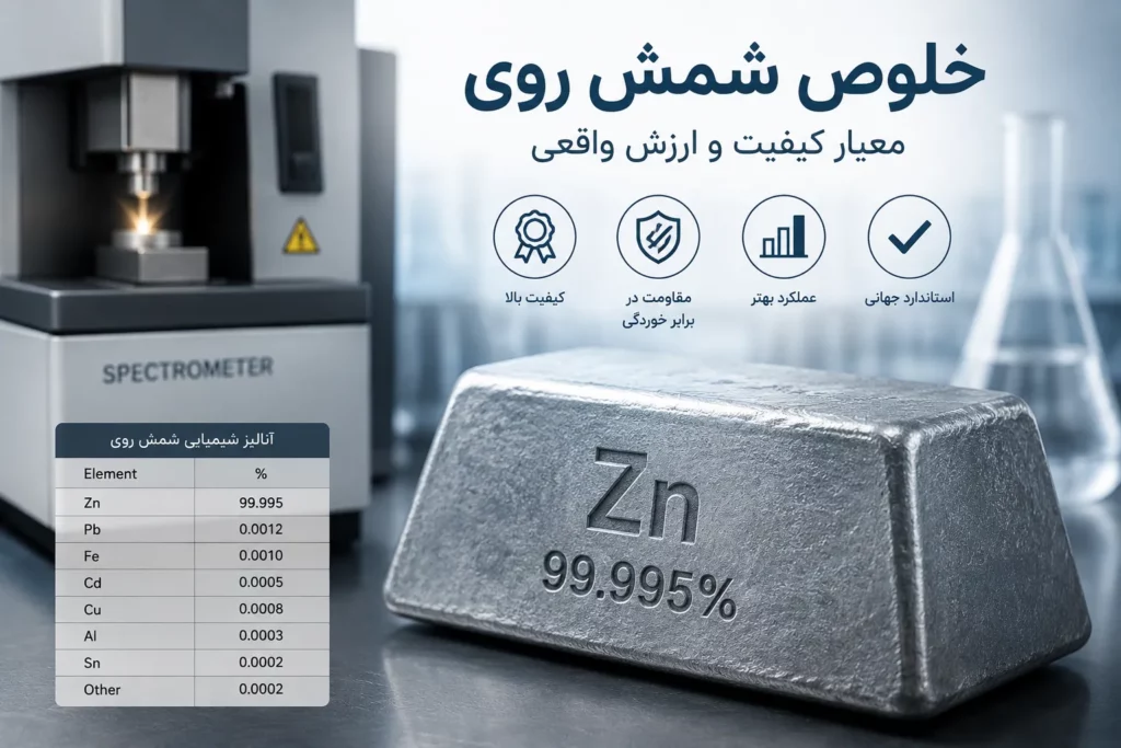 خلوص شمش روی